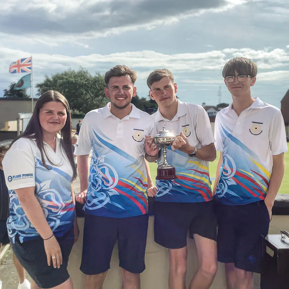 Yorkshire Under-24 Fours champions including Harrogate player Tom Bielby